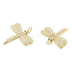Pendenti in zirconi cubici trasparenti in micro pavè di ottone&nbsp;ZIRC-N039-250
