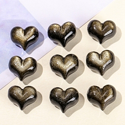Natürliche goldene Glanz Obsidian Perlen&nbsp;PW-WG54949-01