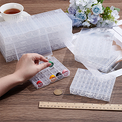 12 Beutel transparente leere Nähgarnspulen aus Kunststoff&nbsp;CON-WA0001-10