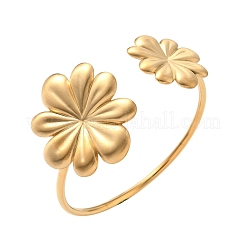 Brazaletes de acero inoxidable 304 para mujer&nbsp;BJEW-G750-04G