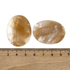 Breloques de connecteur ovales en coquillage naturel&nbsp;BSHE-S304-10