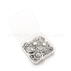 96 pendentif en alliage de style tibétain géométrique représentant la lune&nbsp;TIBEP-LS0001-09
