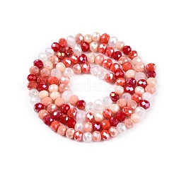 Chapelets de perles en verre électroplaqué&nbsp;GLAA-T023-B16-07