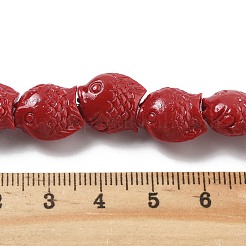 Brins de perles sculptées en corail synthétique&nbsp;CORA-C003-13B-02