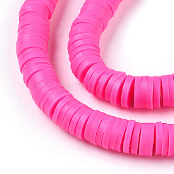 Perle piatte tonde polimero a mano di argilla&nbsp;CLAY-R067-6.0mm-31