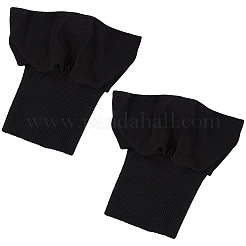 Poignets en tissu côtelé élastique de coton&nbsp;AJEW-WH20006-476B