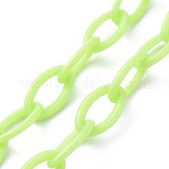 Personalisierte abs kunststoff kabelkette halsketten&nbsp;NJEW-JN02847-03