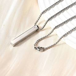 Collane con ciondolo in acciaio inossidabile 304&nbsp;NJEW-P329-01P