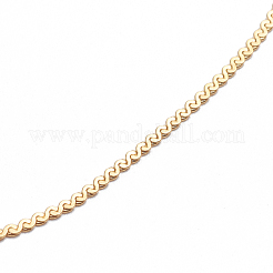 Fußkettchen aus Serpentinenkette aus Edelstahl 304&nbsp;AJEW-G024-08G