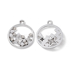 Legierung Kristall Strass Anhänger&nbsp;ALRI-K049-12P
