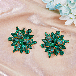 2 x Brosche mit Strass-Blume.&nbsp;JEWB-HY0001-10A