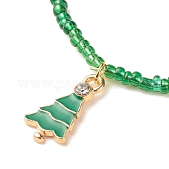 Set di braccialetti elastici con semi di vetro in stile 6 pz 6&nbsp;BJEW-JB08201