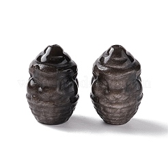 Natürliche silberne Obsidianperlen&nbsp;G-G859-14