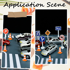 50 Stück ABS-Display-Straßensperren-Dekorationen&nbsp;AJEW-SP0004-69A
