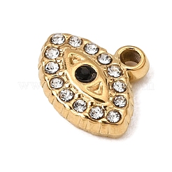 Pendentifs en acier inoxydable 304 et strass&nbsp;SA-CBAA9A2-10G-03