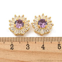Mehrsträngige Glieder aus Messing mit Pavé-Kubikzirkonia&nbsp;KK-B096-17G-01