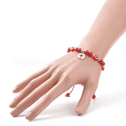 Set di braccialetti con ciondolo a forma di croce smaltata in lega da 5 pz&nbsp;BJEW-JB08817