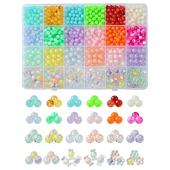 848pcs 21 Arten Acrylperlen&nbsp;OACR-FS0001-59