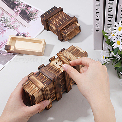 2 boîte secrète en bois de 2 styles&nbsp;AJEW-GA0003-89