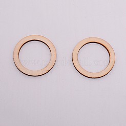 Anneaux de liaison en bois non fini&nbsp;WOOD-WH0099-12C