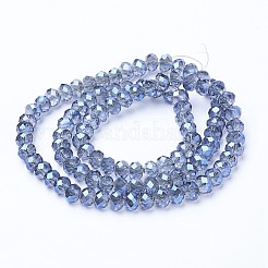 Placcare trasparente perle di vetro fili&nbsp;EGLA-A034-T3mm-Y04