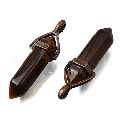 Colgantes de ojo de tigre naturales&nbsp;G-H360-01R-07