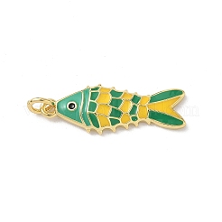 Ciondoli in ottone smaltato con animali marini&nbsp;KK-B155-02B-G