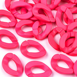 Anillos de unión acrílicos pintados con spray opaco&nbsp;OACR-R249-03B