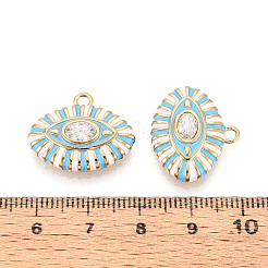 Pendentifs en acier inoxydable 304 pavés de strass et d'émail&nbsp;STAS-T068-32A