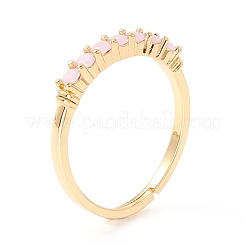 Verstellbarer Zirkonia-Ring&nbsp;RJEW-I078-27G-NR