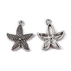 Argento antico oceano misto pendenti della lega di stile tibetano&nbsp;TIBEP-X0033-NR