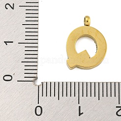 Breloques en acier inoxydable 304 plaquées par ions (IP)&nbsp;STAS-G345-01G-Q
