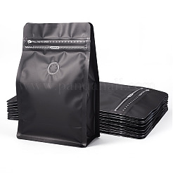 10 Stück wiederverschließbare Kaffeebeutel mit Reißverschluss aus Bopp und aluminisiertem PET und PE mit Ventil&nbsp;ABAG-TA0001-93G