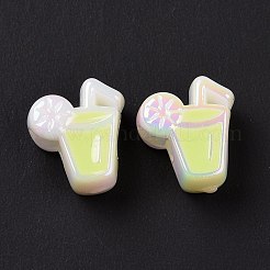 UV-Beschichtung regenbogenschillernde europäische Acrylperlen&nbsp;SACR-E009-25