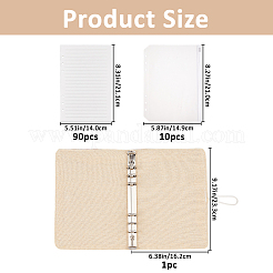 Agenda à feuilles mobiles en tissu&nbsp;OFST-FH0001-03A
