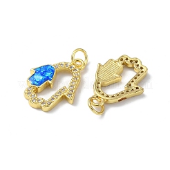 Colgante micropavé cubic zirconia de latón&nbsp;KK-A197-01G