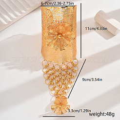 Bracelets luxueux en fer pour mariée du Moyen-Orient avec motif floral&nbsp;AG4131