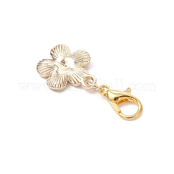 Decorazioni di pendenti con fiori in smalto in lega&nbsp;HJEW-JM04235