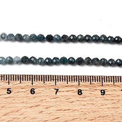 Brins de perles de tourmaline bleue naturelle&nbsp;G-G294-A02-3mm