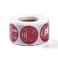 Rolle mit 8 selbstklebenden Papieraufklebern mit runden Punkten und Mustern&nbsp;DIY-A042-01K