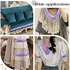 Satin-Organza-Plisseebänder&nbsp;ORIB-GF0001-06B