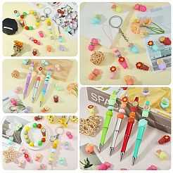 16pcs 8 couleurs perles de silicone&nbsp;SIL-SZ0003-26C