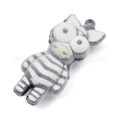 Silikonanhänger mit Tiermotiven aus beflocktem Material&nbsp;SIL-C012-03F