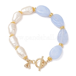 Bracelets en perles acryliques imitation pierres précieuses et ABS pour femmes&nbsp;BJEW-JB12157-01