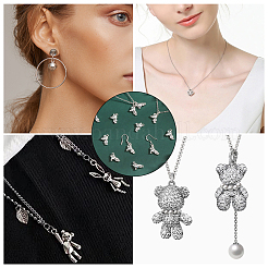 40 Stück Charms aus gezahnter Legierung&nbsp;PALLOY-CA0002-40S