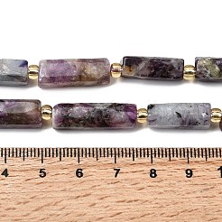 Natürliche Lepidolith / lila Glimmer Steinperlen Stränge&nbsp;G-D353-A17