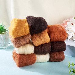 55g 11 Farben Nadelfilzwolle Roving&nbsp;DIY-TA0012-86