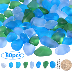 80 pieza de decoración de exhibición de vidrio de la serie Ocean&nbsp;DJEW-PA0001-04B