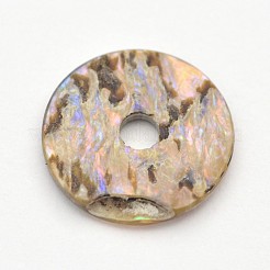Natürliche Paua Muschel / Abalone Muschel Perlen&nbsp;SSHEL-E551-31