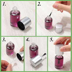 100 Stück Nagellack-Ersatzbürsten aus Kunststoff für die Maniküre&nbsp;MRMJ-CP0001-48